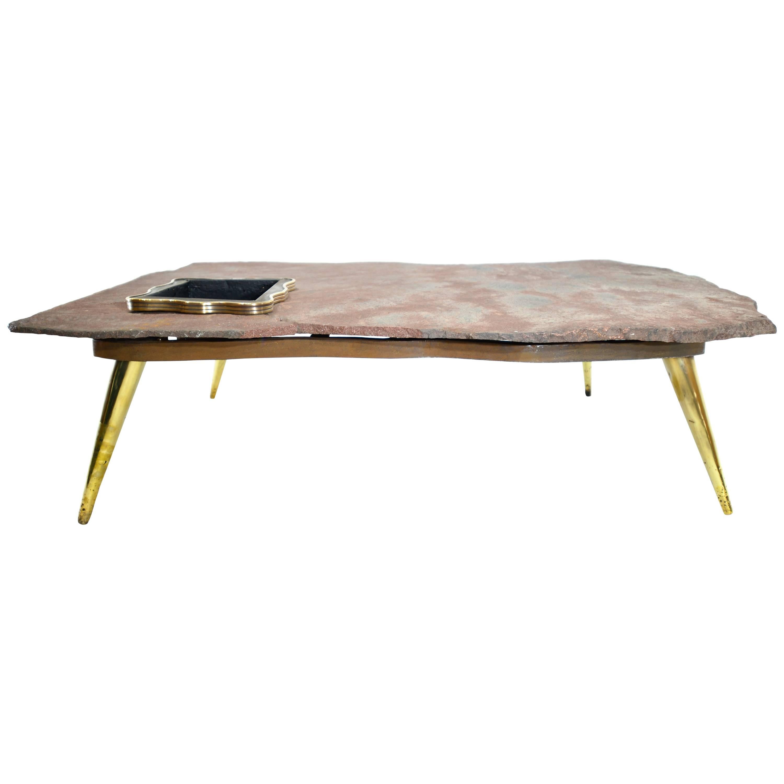Stone Top Coffee Table For Sale