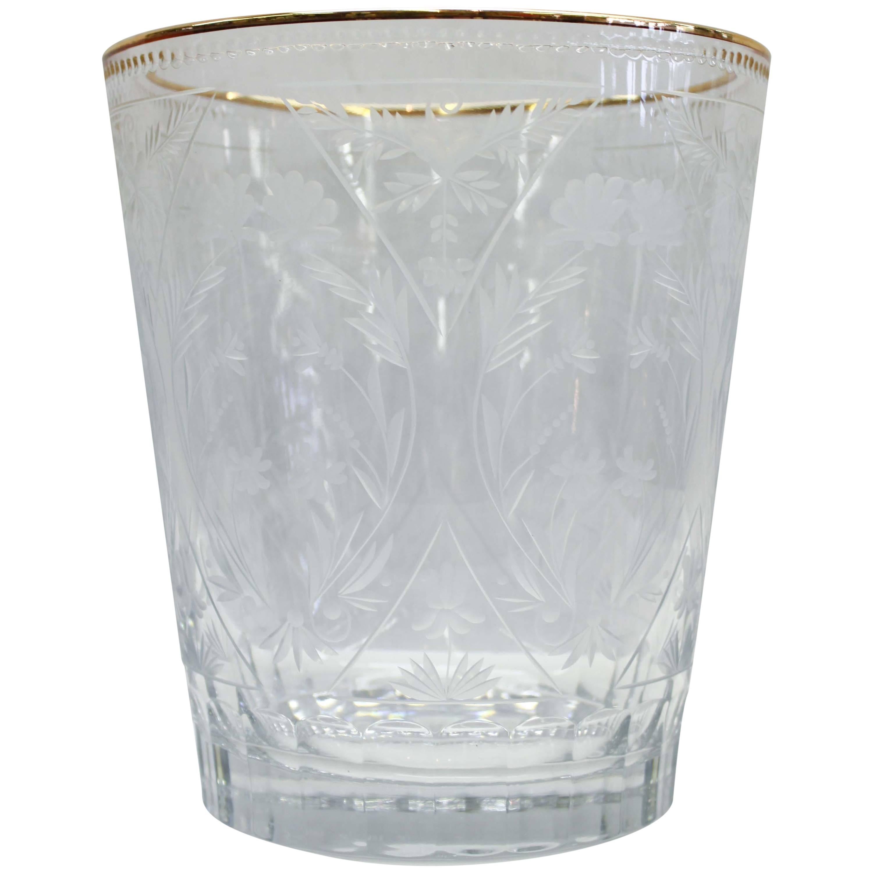 Fabergé Crystal Vase, Signed