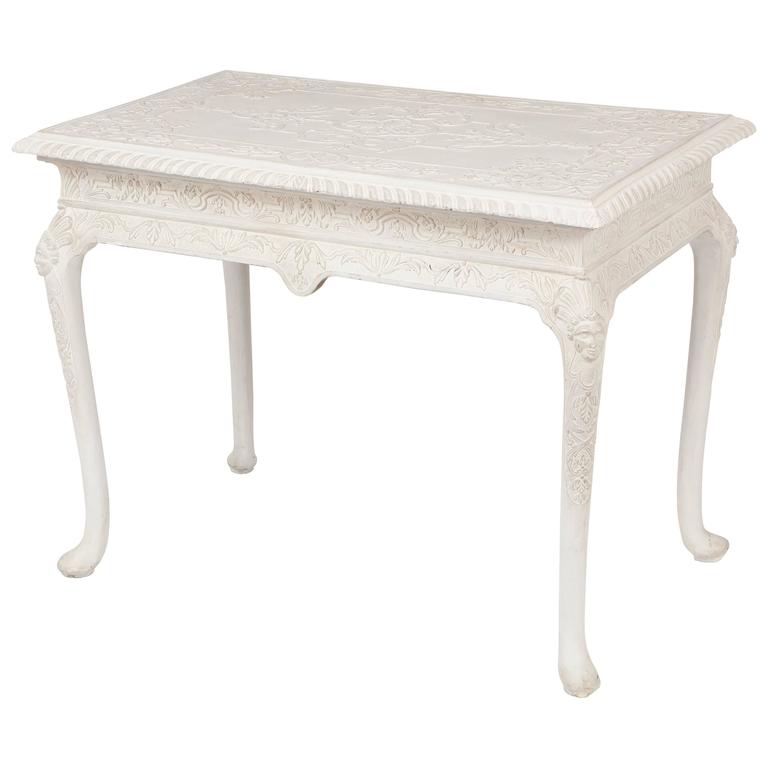 George I–style gesso center table, 1840–50, offered by James Sansum Inc. Fine and Decorative Art