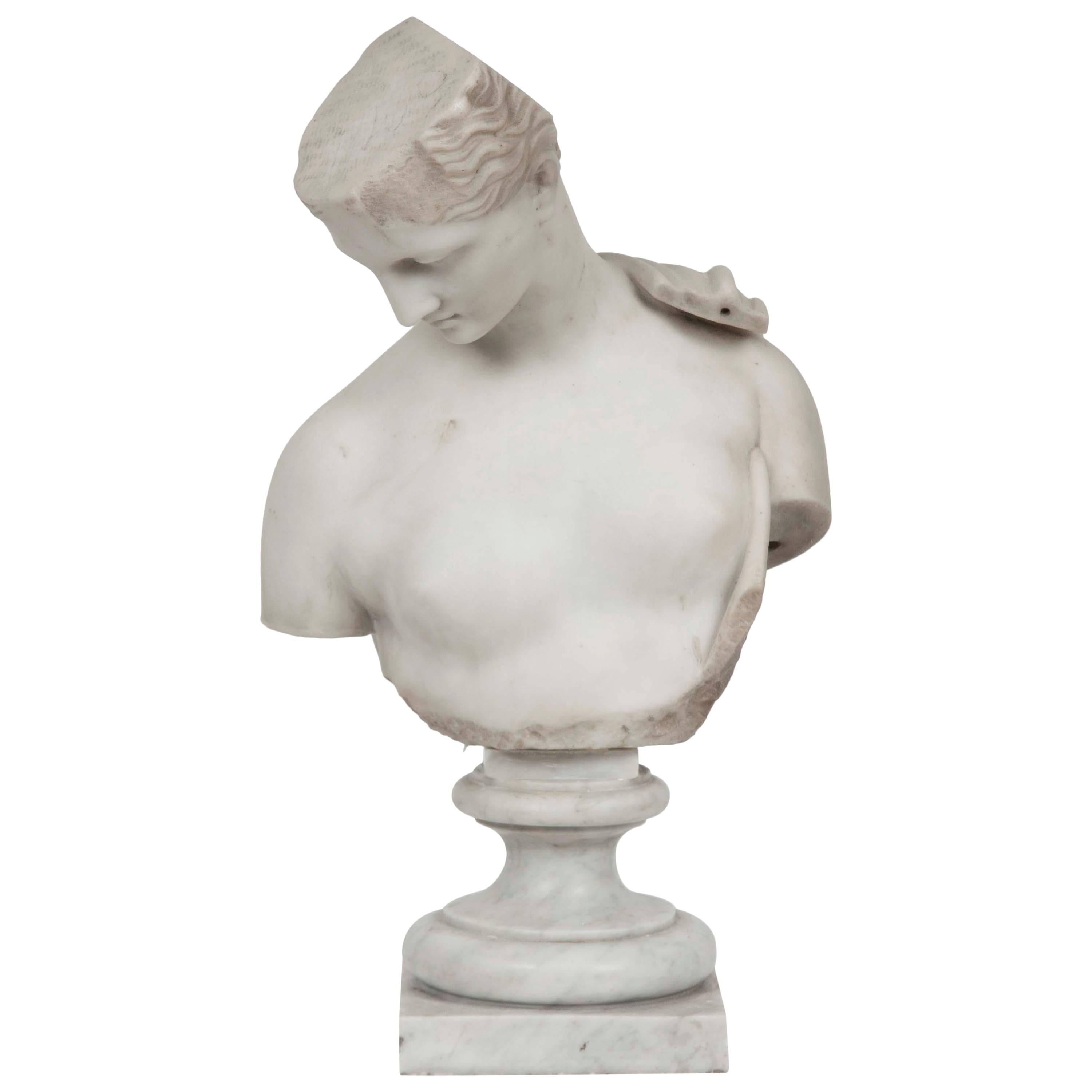 19th Century Italian Classical Marble Bust of Venus Chiurazzi For Sale