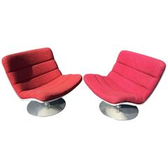 Pair of F978 Swivel Chairs by Geoffrey Harcourt