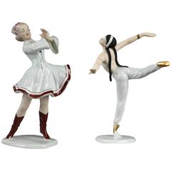 Pair of Dancers in Wallendorf Porcelain