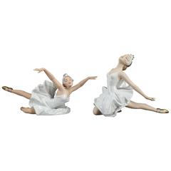 Paire de ballerines en porcelaine de Wallendorf