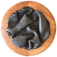 Unique Abstract Ceramic Wall Sculpture, Dated 1966