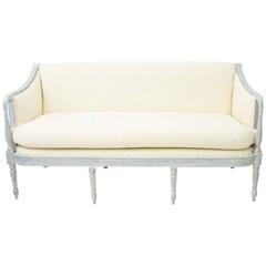 Federal Sofa with Carved Fluted Detailing