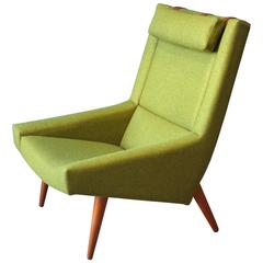 High Back Lounge Chair by Illum Wikkelsø for Soren Willadsen, 1960s 1