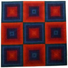 'Large Squares' Velour Fabric by Verner Panton for Spectrum Mira-X