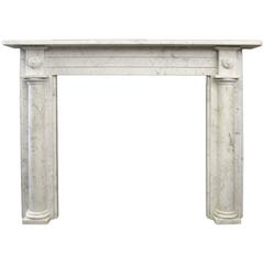Georgian Carrara Marble Fireplace Mantle 11