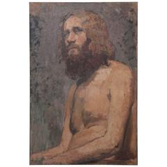 French Impressionist Portrait of Seated Man