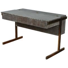 Paul Marra Writing File Desk in Ceruse Walnut Finish 5