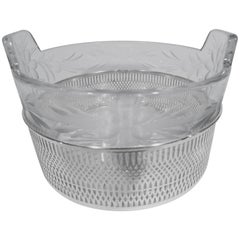Frank Whiting Sterling Silver and Crystal Ice Bucket