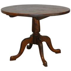 Hand-Crafted Round Solid Oak Dining Table