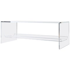 Table basse en acrylique transparent avec terrarium multifonctionnel Sub-Surface