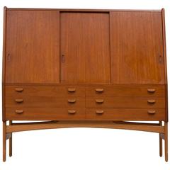 Poul Volther Tall Teak Cabinet 11