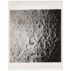 Lunar Orbiter Vintage Gelatin Silver Print by NASA