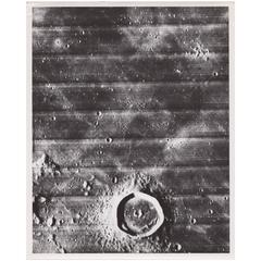 Lunar Orbiter Vintage Gelatin Silver Print by NASA