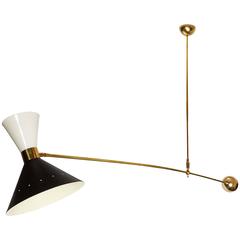 Italian Architectural Counterbalance Light in the Style of Angelo Lelli