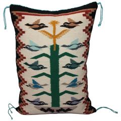 Navajo Weaving Tree of Life Pillow