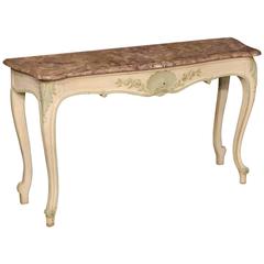 20th Century French Lacquered and Painted Console Table 9