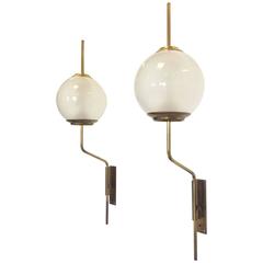 Pair of Adjustable Wall Lamps by Azucena
