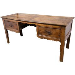 19th Century Cherry & Oak French Desk/Vanity/Sofa Table French Farmhouse Charm