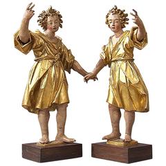 17th Century Italian Wood Sculptures