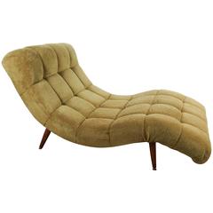 Vintage Mid-Century "S" Curve Lounge Chair or Chaise in the style of Adrian Pearsall