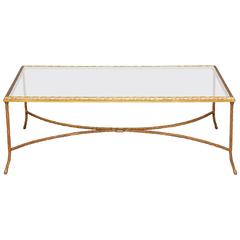 Baguès Style Gilded Cocktail Table