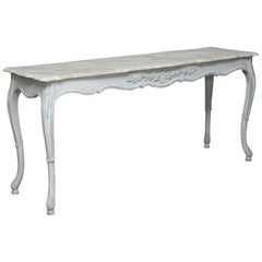 Faux Painted Sofa Table Console