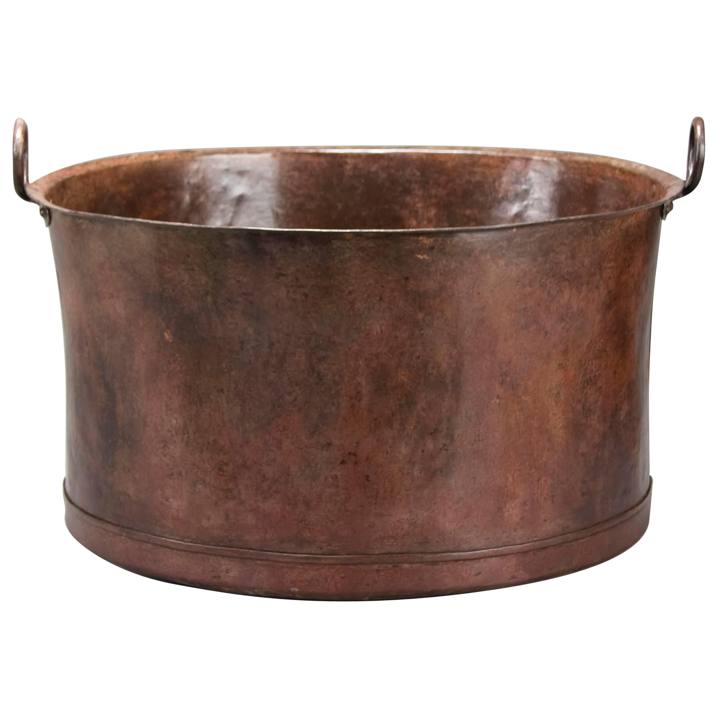 Large Swedish 19th Century Copper Pot