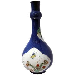 Chinese Kangxi Porcelain Powder Blue Vase, circa 1720