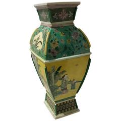 Kangxi Famille Verte Porcelain Vase, China, circa 1720
