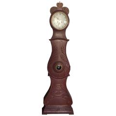 19th Century Swedish Grandfather Clock 9