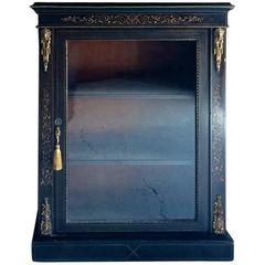 Antique Bookcase Display Cabinet Vitrine Victorian, 19th Century