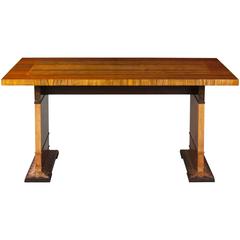 Carl Bergsten Attributed, Swedish Goncalo Alves and Birch Dining / Center Table