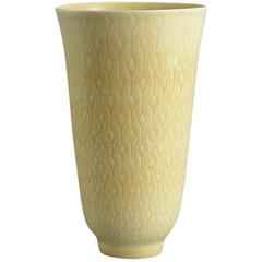 Large Vase with Cream Glaze by Carl Harry Stalhane for Rorstrand