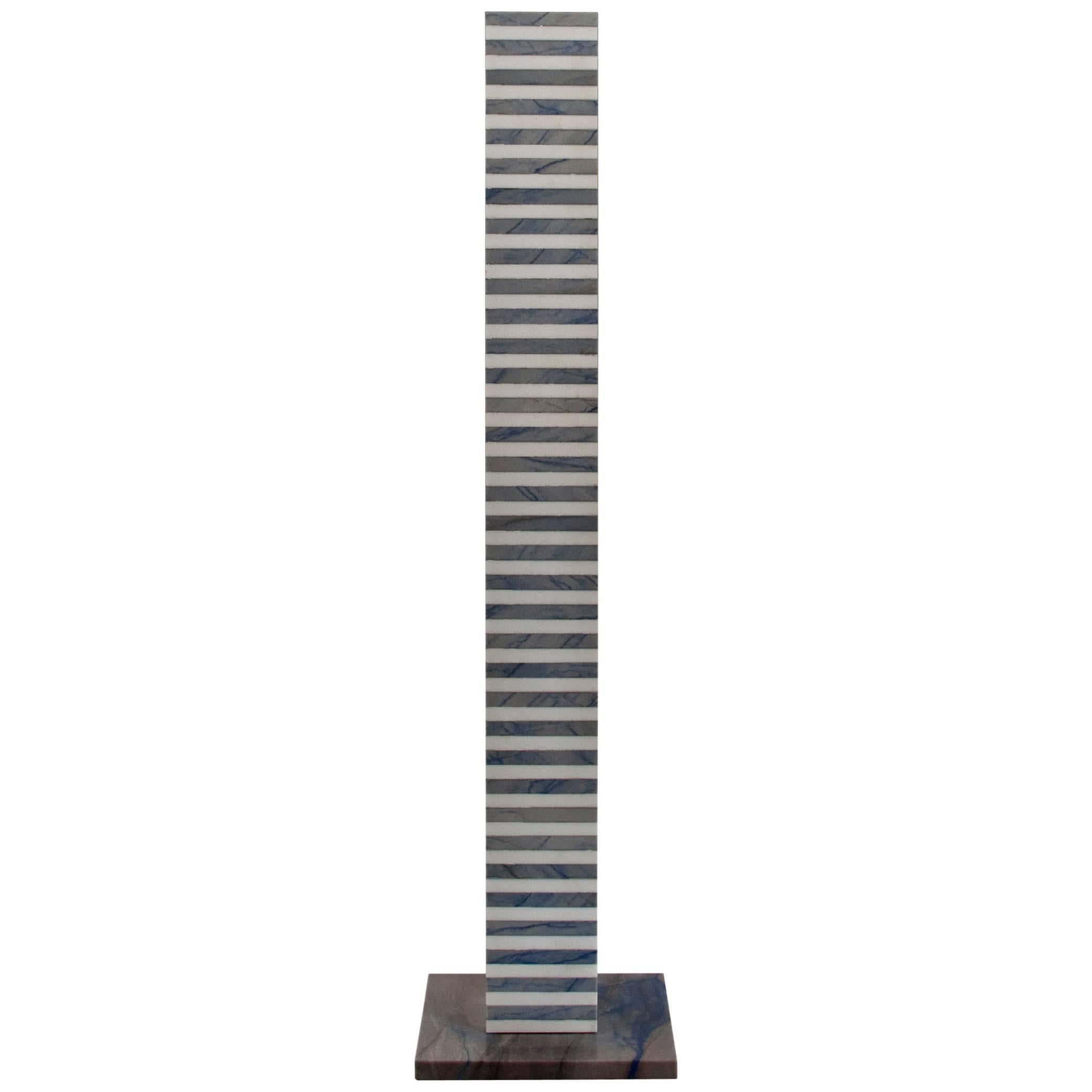 Ettore Sottsass, Italian Marble Pedestal, Stand No. 6 im Angebot
