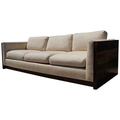 Rosewood Three-Seat Case Sofa by Milo Baughman for Forecast