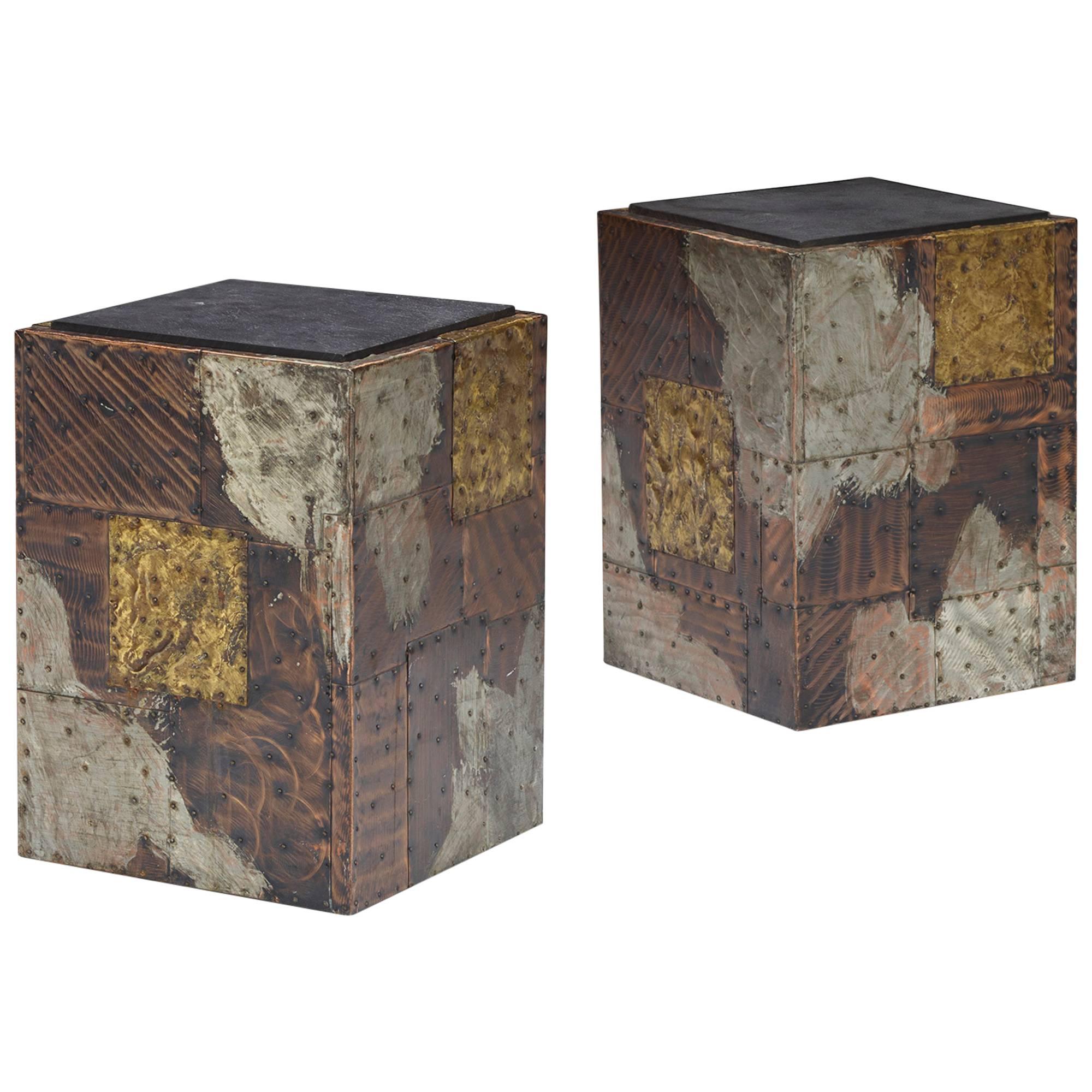 Cube Tables Model PE 20, Pair by Paul Evans for Directional