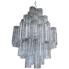 Italian Murano Venini Tronchi Chandelier 10