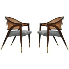 Pair of Armchairs by Edward Wormley for Dunbar