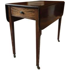 Antique George III Pembroke Table Mahogany Dining, 19th Century Side