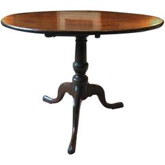Antique George III Tilt-Top Table Tripod Mahogany 18th Century Center
