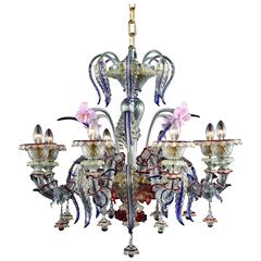 21st Century Murano Handblown Glass Crafted Chandelier