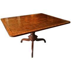 Antique Dining Tilt-Top Table Tripod Victorian Mahogany 19th Century Centre