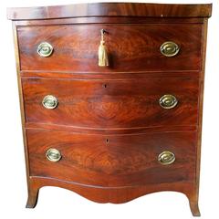 Antique Chest of Drawers Dresser Victorian Mahogany, 19th Century