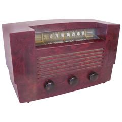 Retro RCA Marbleized Catalin Radio Model 66X8