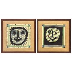 Carreaux de céramique Pablo Picasso Madoura, édition rare et numérotée