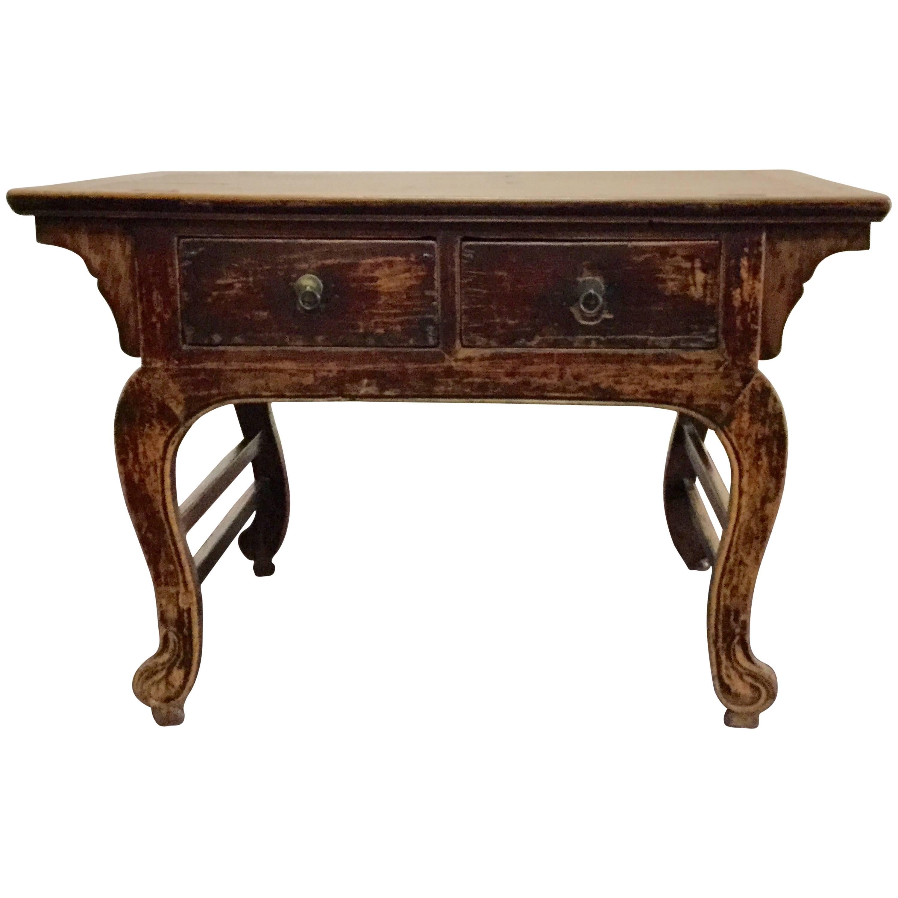 19th Century Chinese Altar Table in Elmwood For Sale