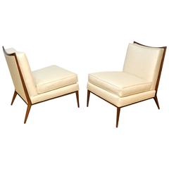 Pair of Paul McCobb for Directional 1320 Slipper Chairs